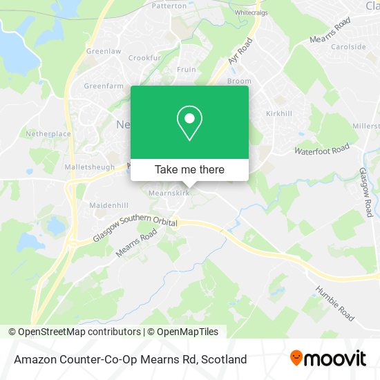Amazon Counter-Co-Op Mearns Rd map