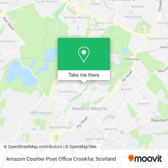Amazon Counter-Post Office Crookfur map