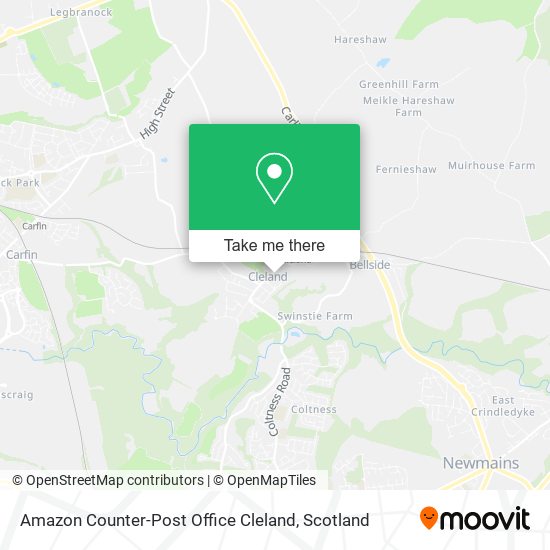 Amazon Counter-Post Office Cleland map