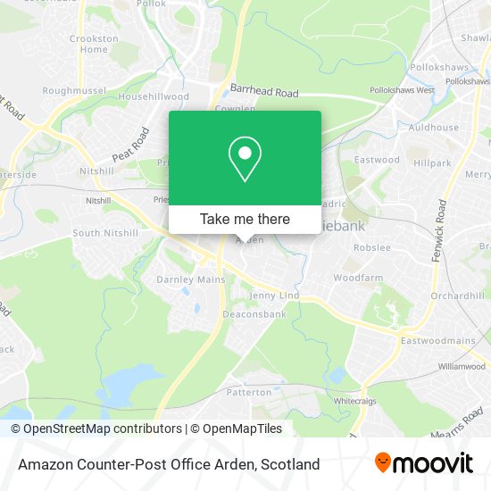 Amazon Counter-Post Office Arden map