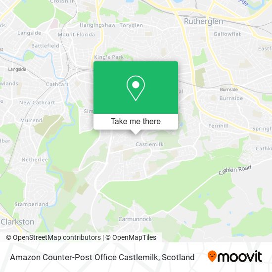 Amazon Counter-Post Office Castlemilk map