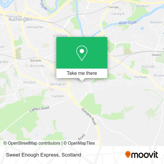 Sweet Enough Express map