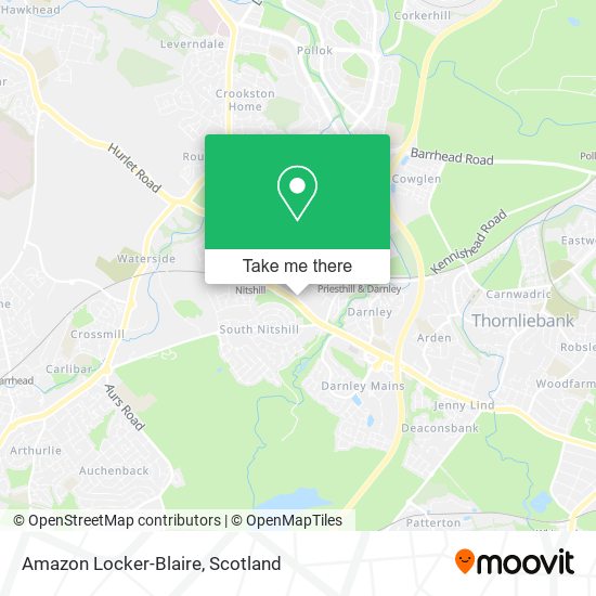Amazon Locker-Blaire map