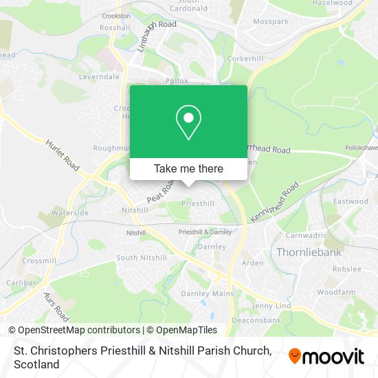 St. Christophers Priesthill & Nitshill Parish Church map