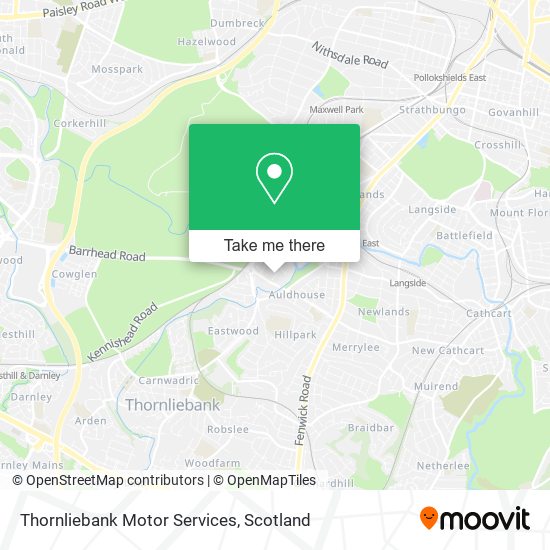 Thornliebank Motor Services map