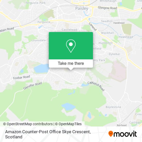 Amazon Counter-Post Office Skye Crescent map