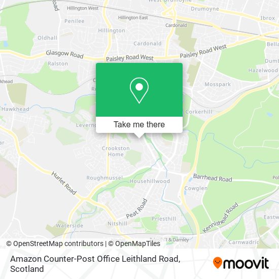 Amazon Counter-Post Office Leithland Road map