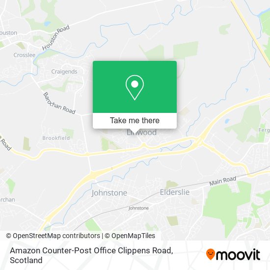 Amazon Counter-Post Office Clippens Road map