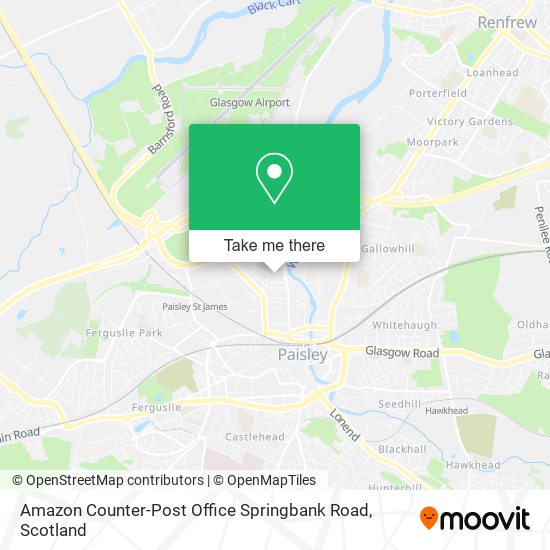 Amazon Counter-Post Office Springbank Road map