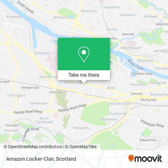 Amazon Locker-Clair map