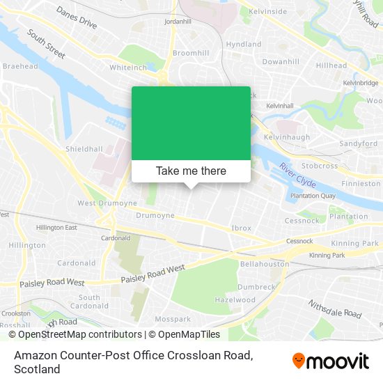 Amazon Counter-Post Office Crossloan Road map