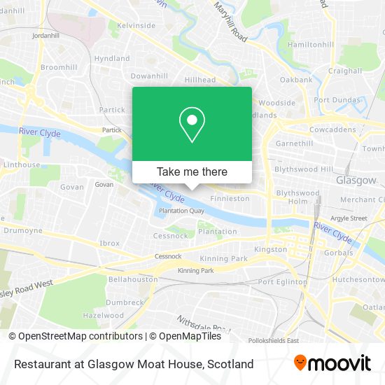 Restaurant at Glasgow Moat House map