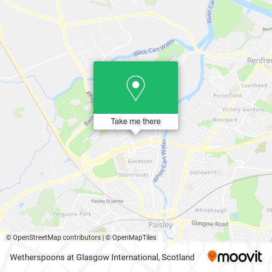 Wetherspoons at Glasgow International map