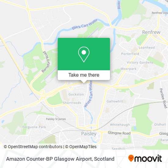 Amazon Counter-BP Glasgow Airport map