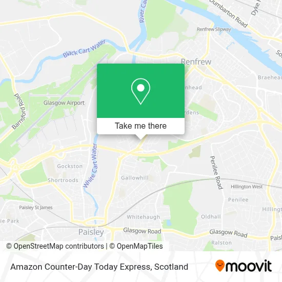 Amazon Counter-Day Today Express map