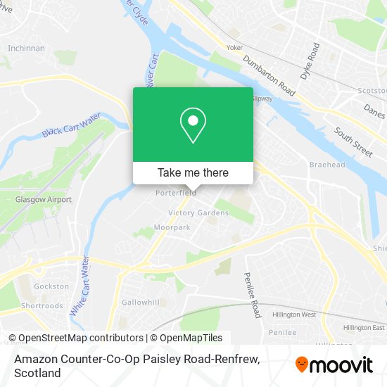 Amazon Counter-Co-Op Paisley Road-Renfrew map