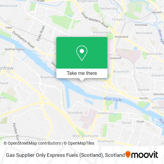 Gas Supplier Only Express Fuels (Scotland) map
