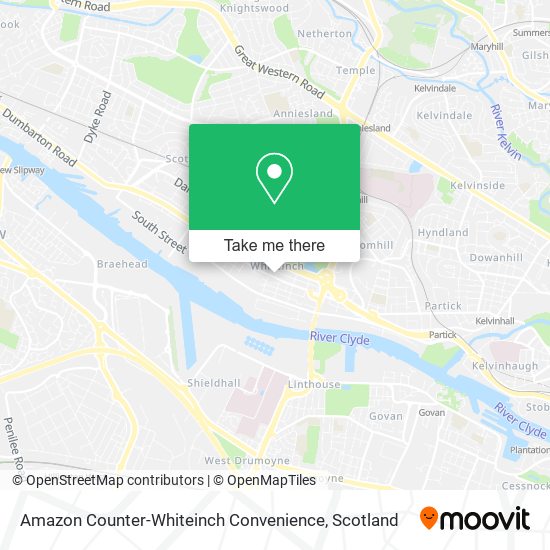 Amazon Counter-Whiteinch Convenience map