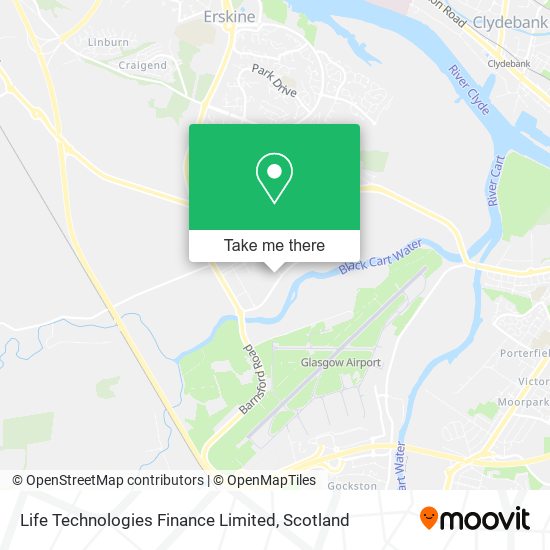 Life Technologies Finance Limited map