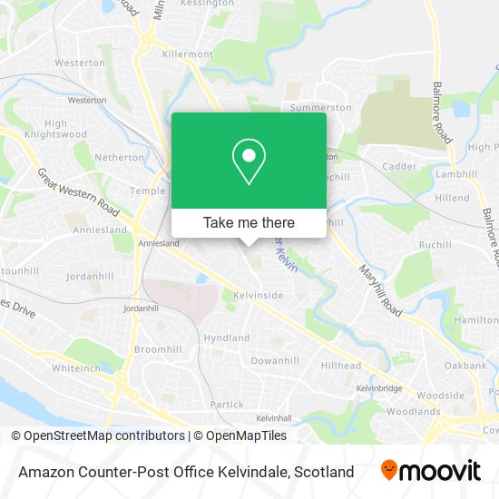 Amazon Counter-Post Office Kelvindale map