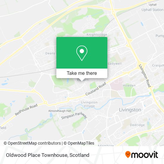 Oldwood Place Townhouse map