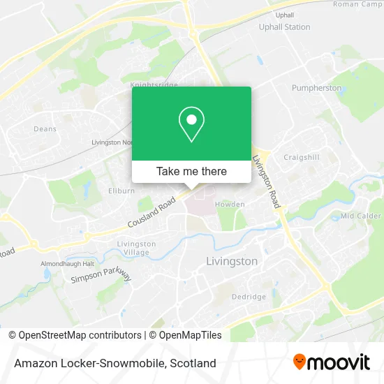 Amazon Locker-Snowmobile map