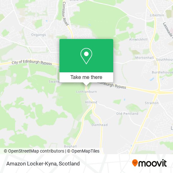 Amazon Locker-Kyna map