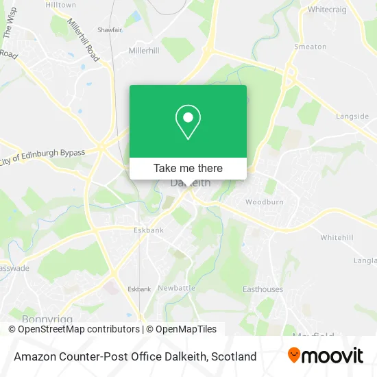 Amazon Counter-Post Office Dalkeith map