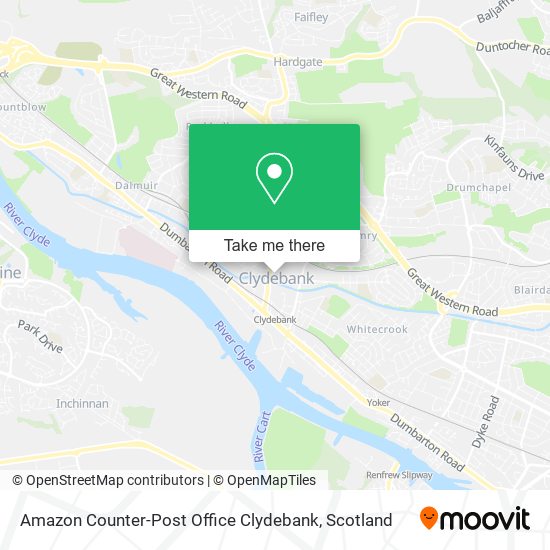 Amazon Counter-Post Office Clydebank map