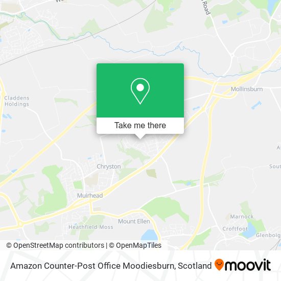 Amazon Counter-Post Office Moodiesburn map