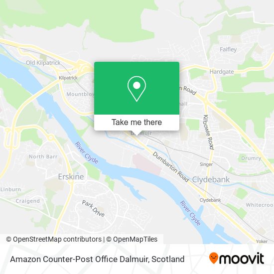 Amazon Counter-Post Office Dalmuir map