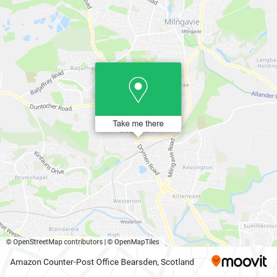 Amazon Counter-Post Office Bearsden map