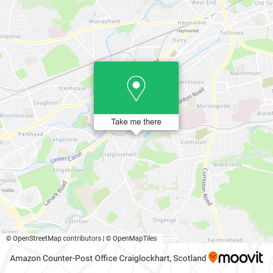 Amazon Counter-Post Office Craiglockhart map