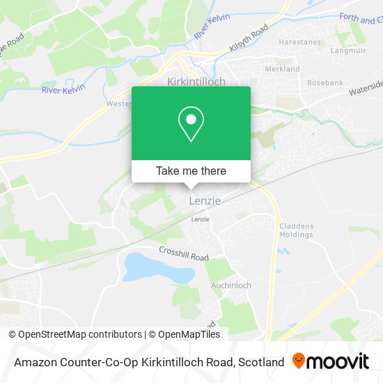 Amazon Counter-Co-Op Kirkintilloch Road map