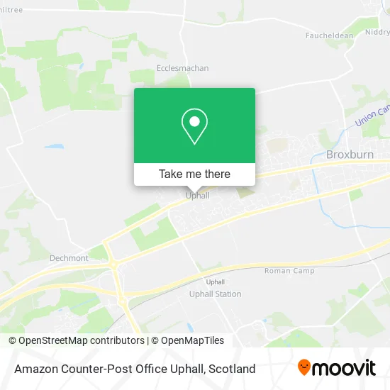Amazon Counter-Post Office Uphall map