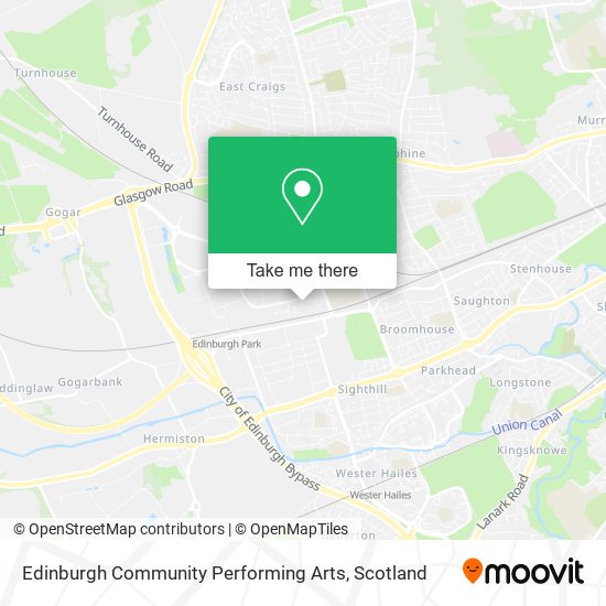 Edinburgh Community Performing Arts map