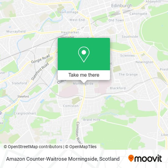 Amazon Counter-Waitrose Morningside map