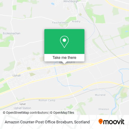 Amazon Counter-Post Office Broxburn map