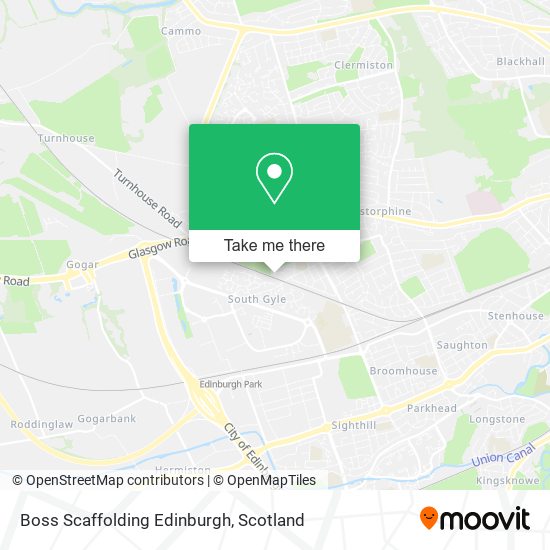 Boss Scaffolding Edinburgh map