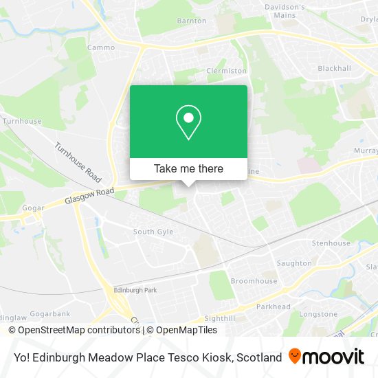 Yo! Edinburgh Meadow Place Tesco Kiosk map