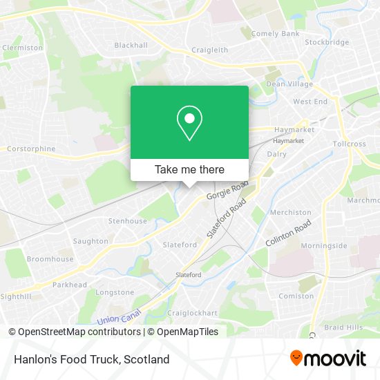 Hanlon's Food Truck map