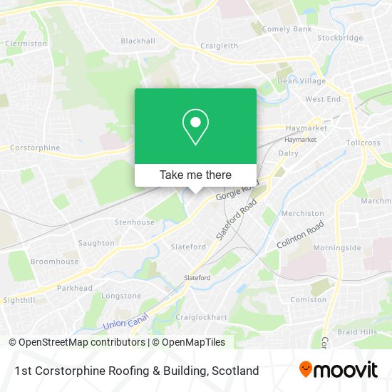 1st Corstorphine Roofing & Building map