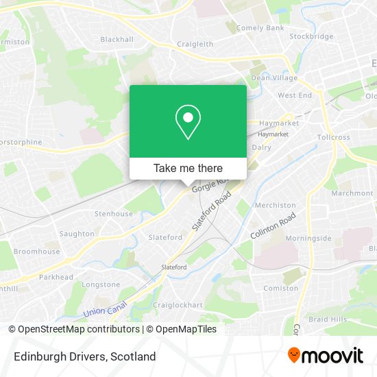Edinburgh Drivers map