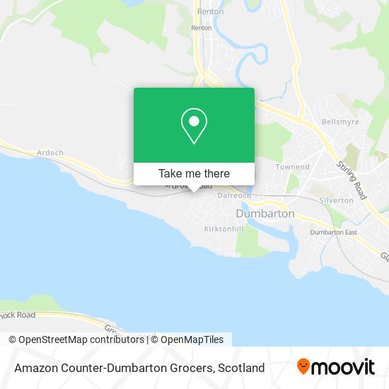 Amazon Counter-Dumbarton Grocers map