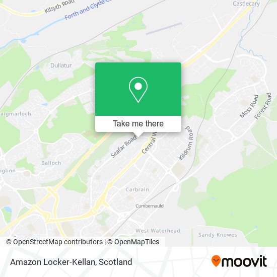 Amazon Locker-Kellan map