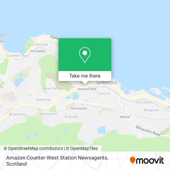 Amazon Counter-West Station Newsagents map