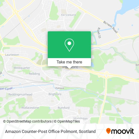 Amazon Counter-Post Office Polmont map