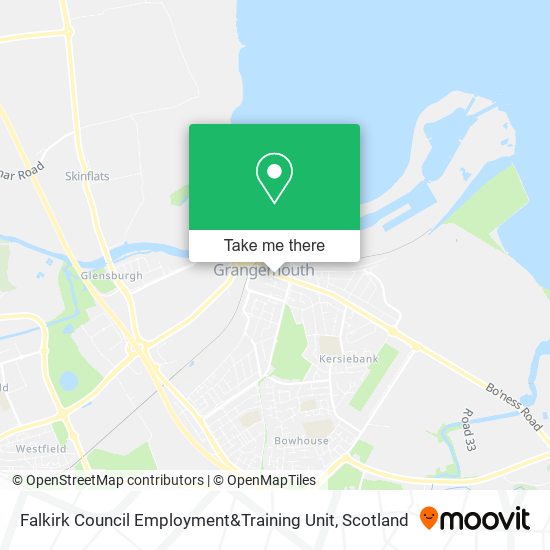 Falkirk Council Employment&Training Unit map