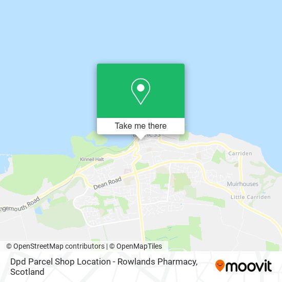 Dpd Parcel Shop Location - Rowlands Pharmacy map