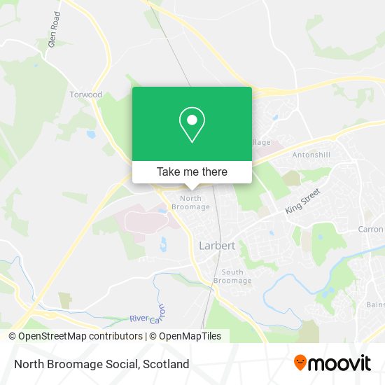 North Broomage Social map
